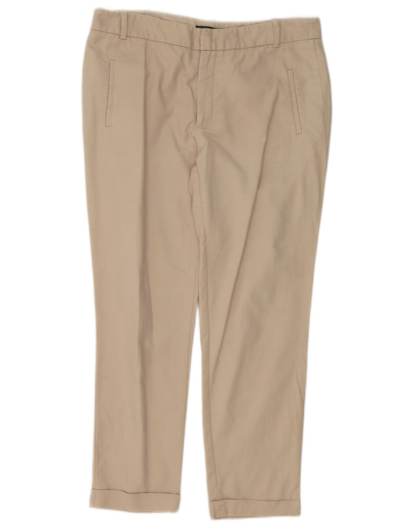Zara Γυναικείο Slim παντελόνι Chino EU 42 Large W32 L27 Beige βαμβακερό