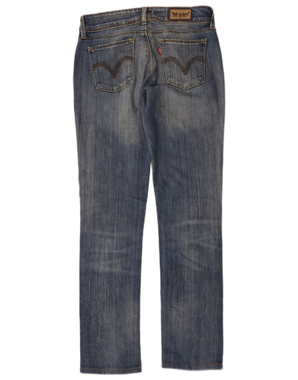 Levi's Womens 571 Slim Jeans W29 L30 Blue Cotton