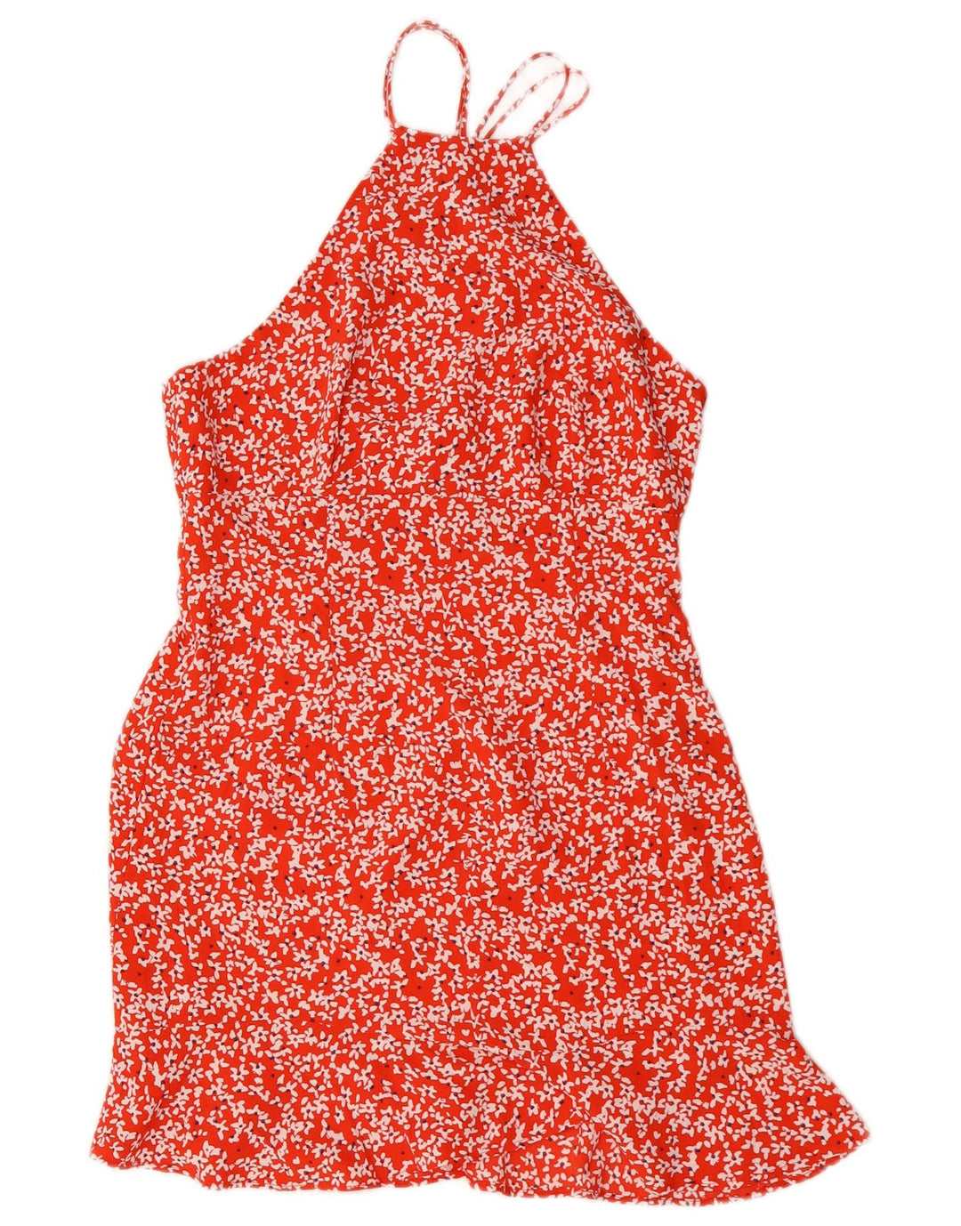 Zara Γυναικείο φόρεμα UK 12 Medium Red Floral