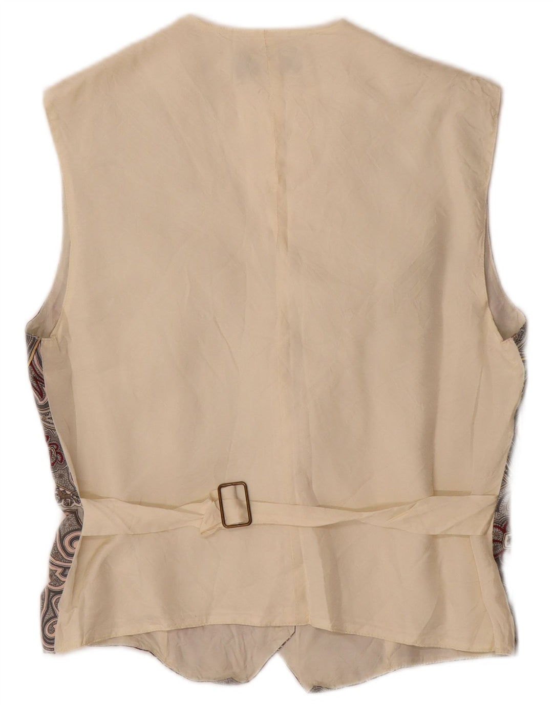 Vintage Γυναικείο Γιλέκο IT 44 Medium Grey Paisley Cotton