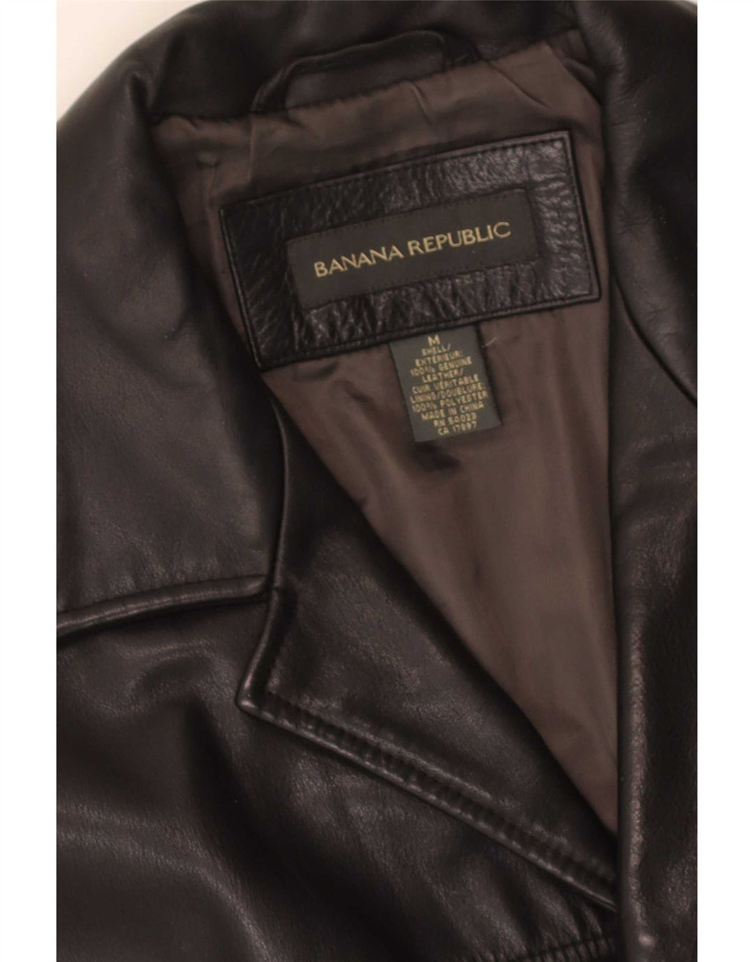 Banana Republic Ανδρικό Δερμάτινο Παλτό UK 38 Μεσαίο Μαύρο