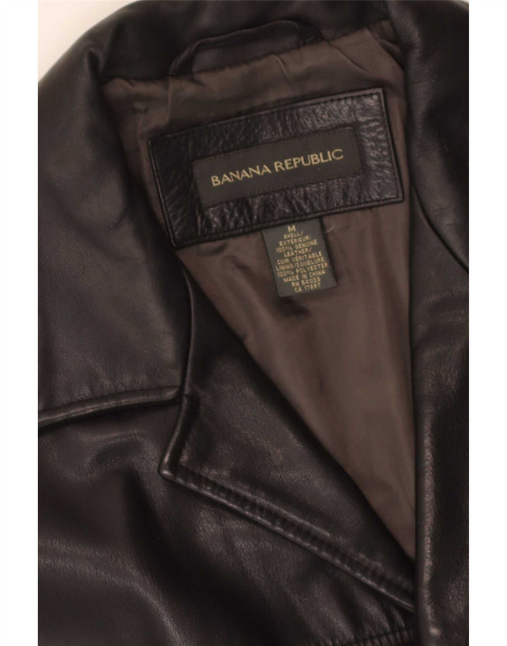 Banana Republic Ανδρικό Δερμάτινο Παλτό UK 38 Μεσαίο Μαύρο