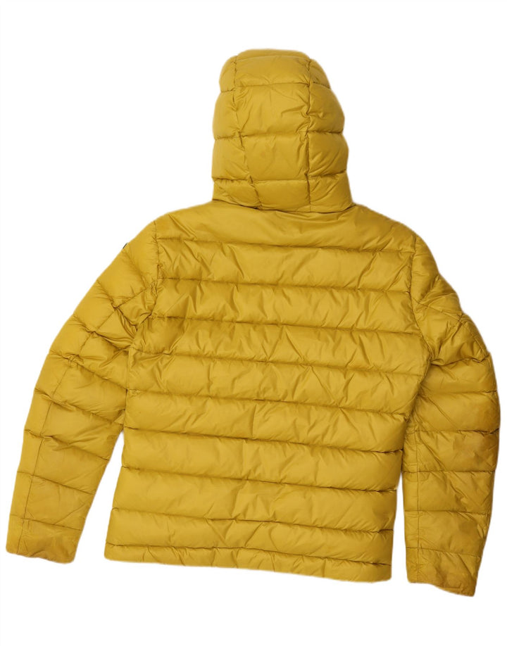 Blauer Ανδρικό μπουφάν με κουκούλα UK 38 Medium Yellow Polyamide