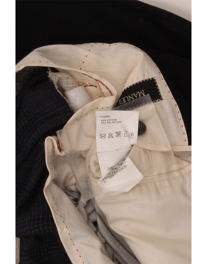 Manuel Ritz Ανδρικό σακάκι με 2 κουμπιά σακάκι IT 50 Large Navy Blue Houndstooth