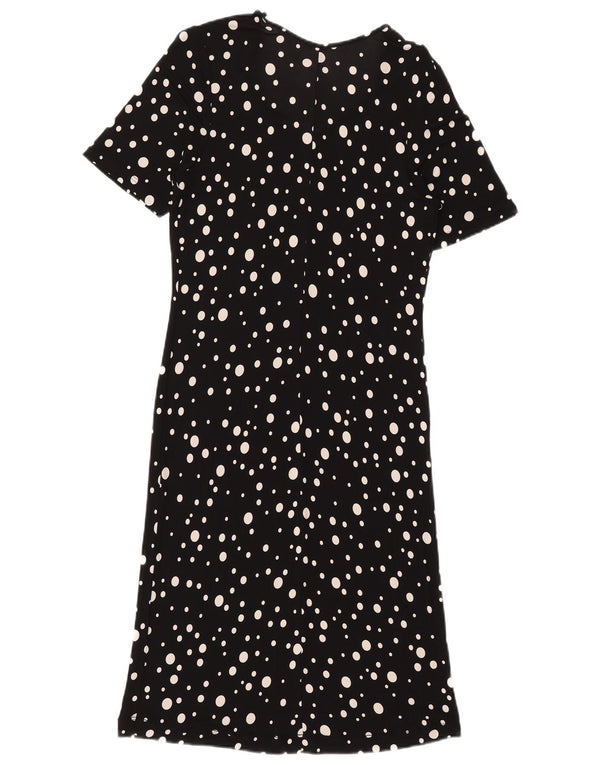 Vintage γυναικείο φόρεμα See Through Maxi UK 16 Large Black Pot