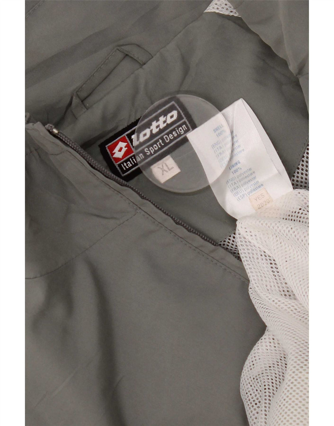 Ανδρική φόρμα Lotto Top Jacket XL Grey Colourblock Polyester