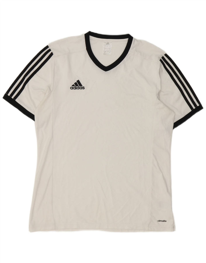 Adidas Ανδρικό T-Shirt Climalite Top Large White Polyester