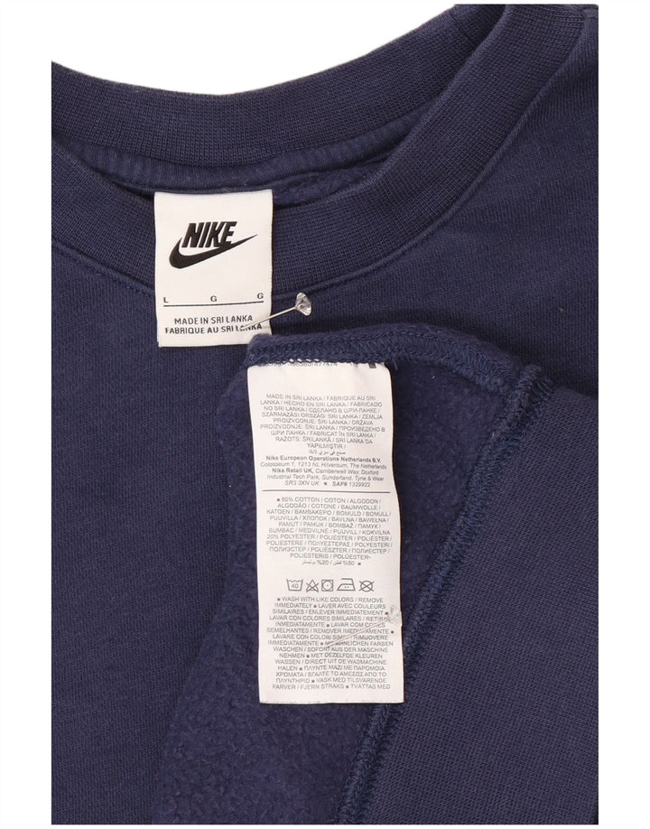 Ανδρικό φούτερ Nike Jumper με μεγάλο μπλε ναυτικό βαμβακερό χρώμα