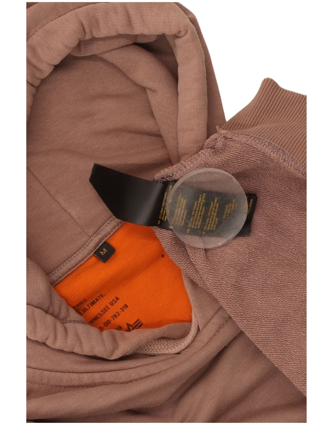 Ανδρικό κουκούλα Alpha Industries, μεσαίο ροζ βαμβακερό