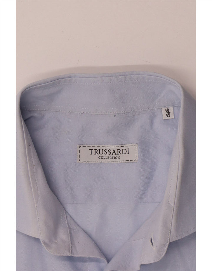 Ανδρικό πουκάμισο Trussardi Μέγεθος 45 18 2XL Μπλε