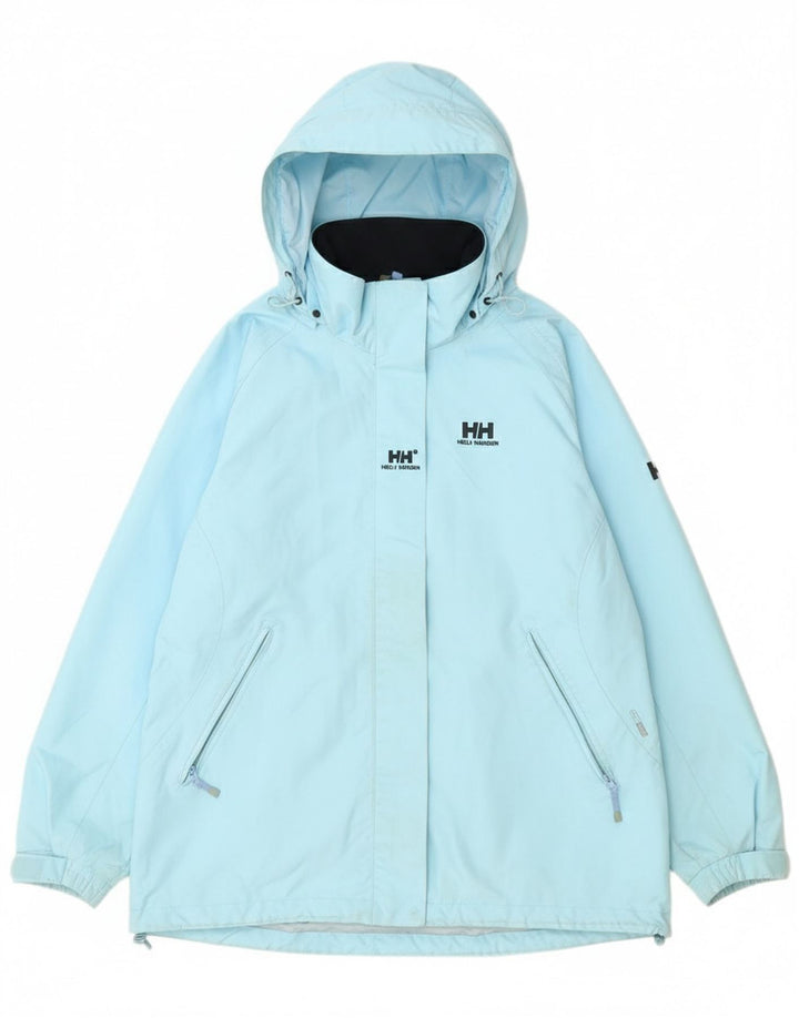 Helly Hansen Γυναικείο μπουφάν βροχής με κουκούλα UK 18 XL μπλε πολυεστέρας