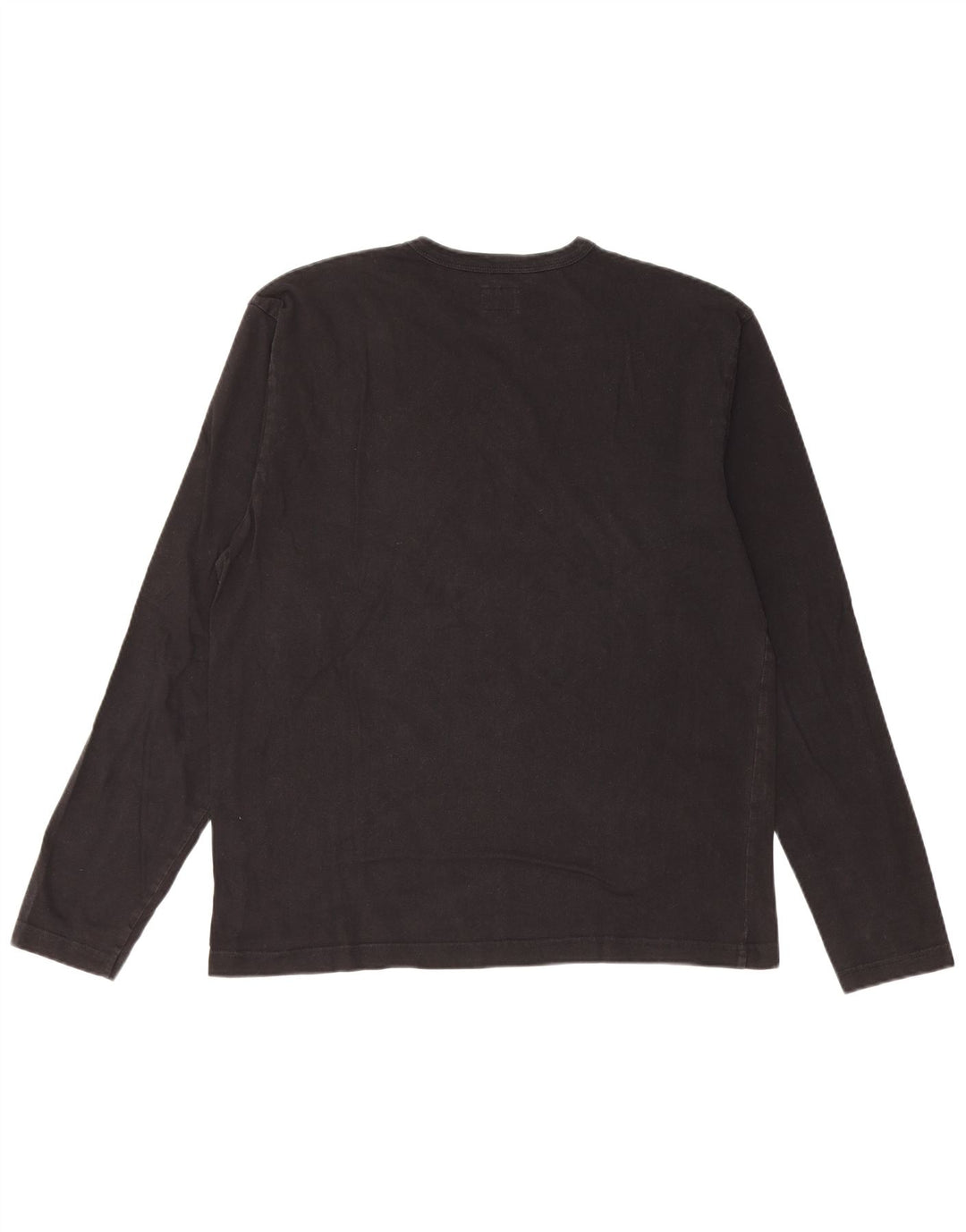 Calvin Klein Jeans Ανδρικό γραφικό τοπ Μακρυμάνικο μεγάλο μαύρο βαμβακερό