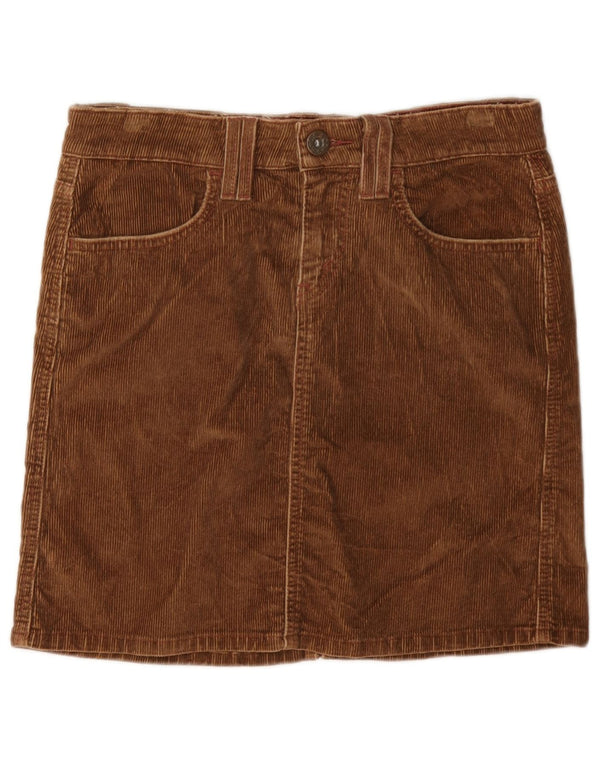 Γυναικεία Μίνι Κοτλέ φούστα Levi's US 3 Small W30 Καφέ βαμβακερή
