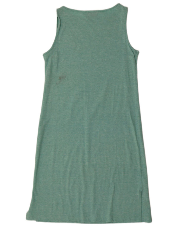 Sergio Tacchini Γυναικείο T-Shirt Φόρεμα IT 46 Μεγάλο Τιρκουάζ Flecked