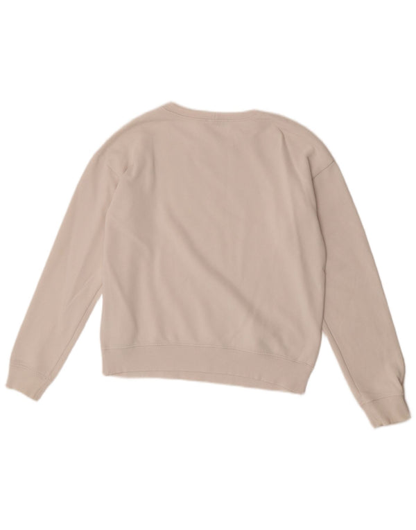 Γραφικό φούτερ Benetton Girls Jumper 13-14 ετών 3XL Λευκό βαμβακερό