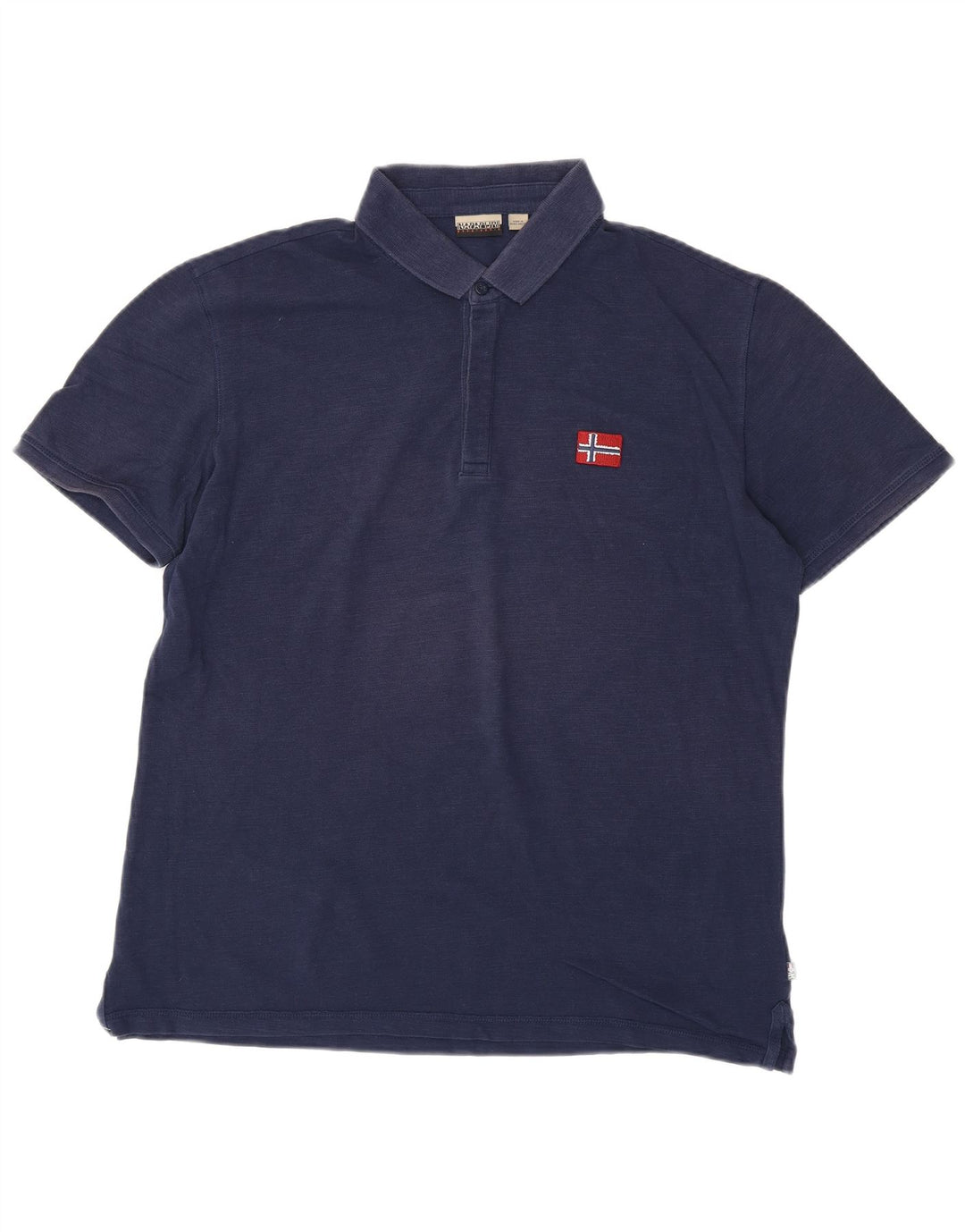 Ανδρικό μπλουζάκι πόλο NAPAPIJRI XL Navy Blue Cotton