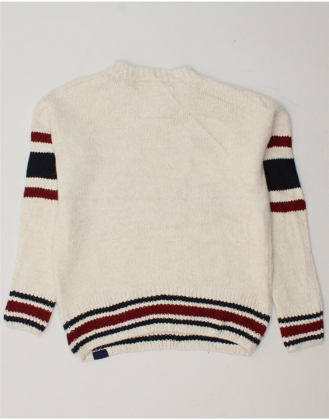 Γυναικείο πουλόβερ SUPERDRY Crew Neck Jumper UK 6 XS White Colourblock