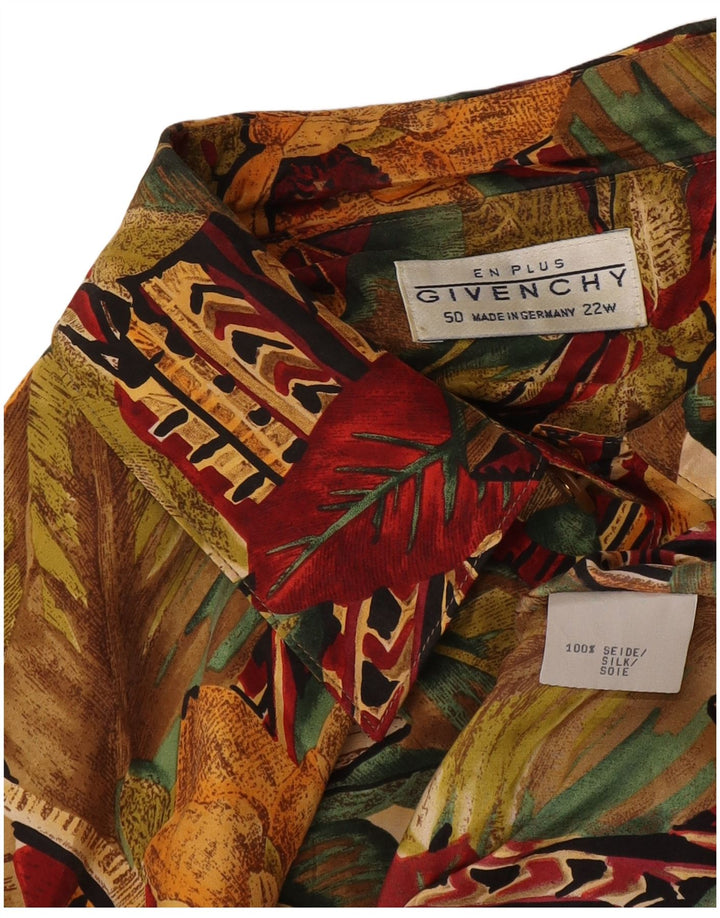 Givenchy γυναικείο κοντομάνικο πουκάμισο μπλούζα EU 50 3XL Πολύχρωμο Floral