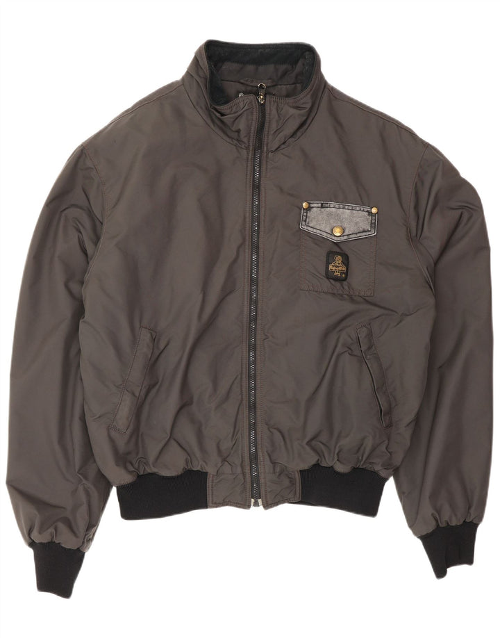 Ανδρικό μπουφάν Refrigiwear Bomber UK 40 Large Grey Colourblock