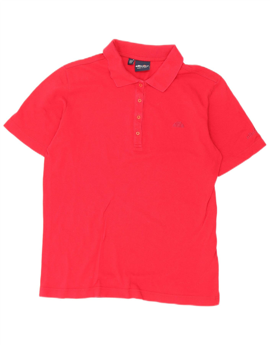 Ellesse Γυναικείο Πόλο Μπλουζάκι UK 10 Small κόκκινο βαμβακερό
