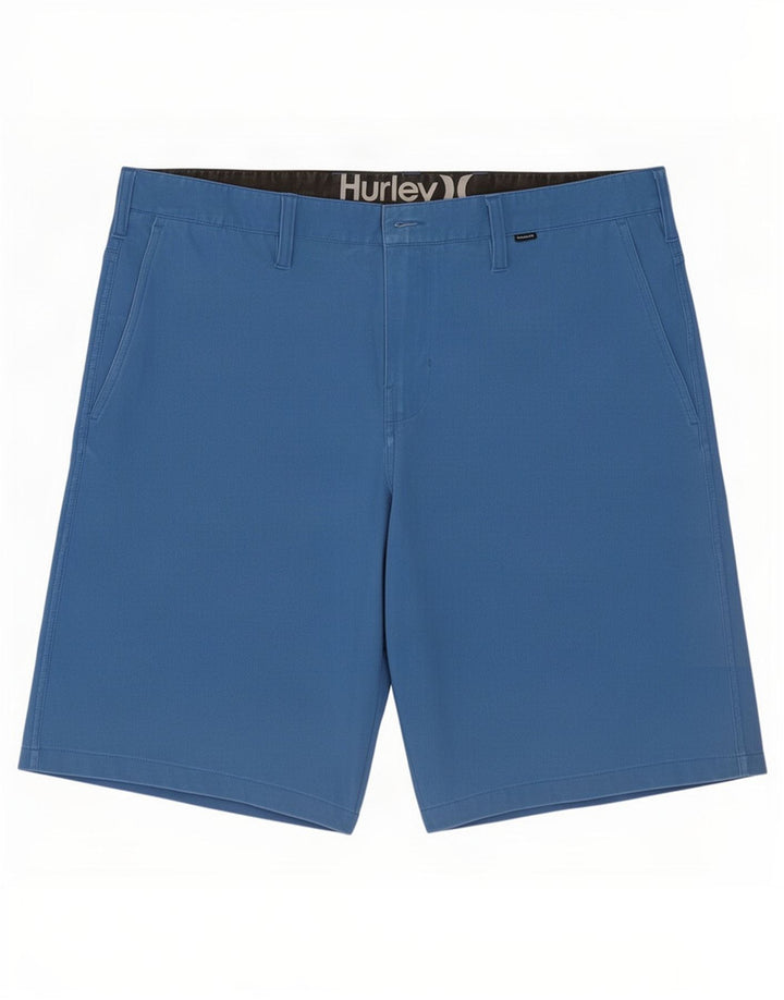 Ανδρικό σορτς Chino Hurley μεγάλο W36 μπλε πολυεστέρα