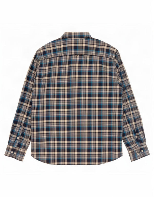 Jack & Jones Ανδρικό φανελένιο πουκάμισο 2XL Navy Blue Check Cotton