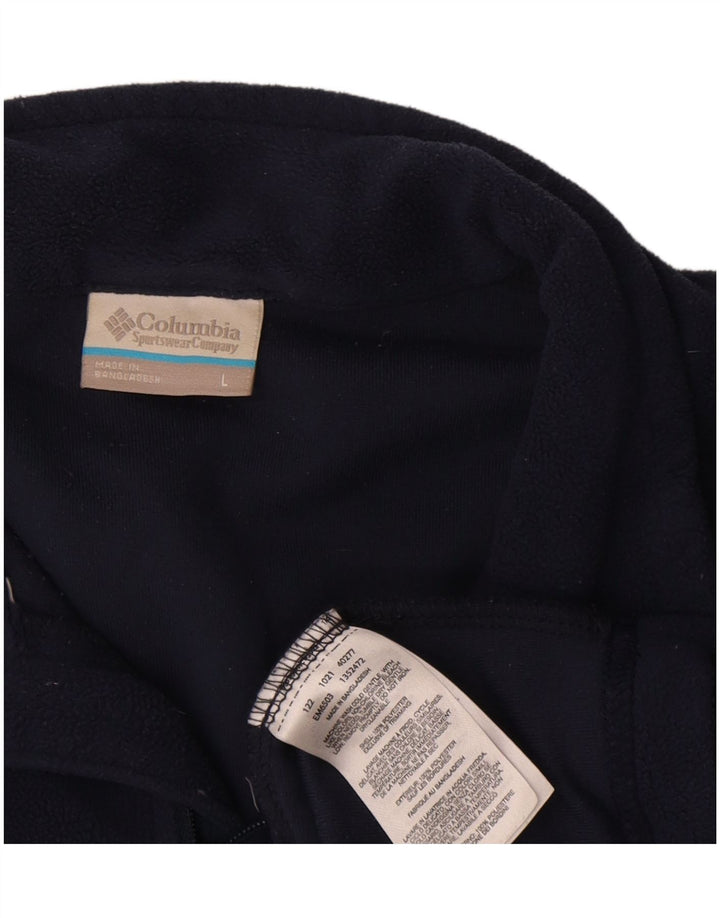 Columbia Ανδρικό φερμουάρ με λαιμόκοψη Fleece Jumper Μεγάλο Navy Blue Polyester