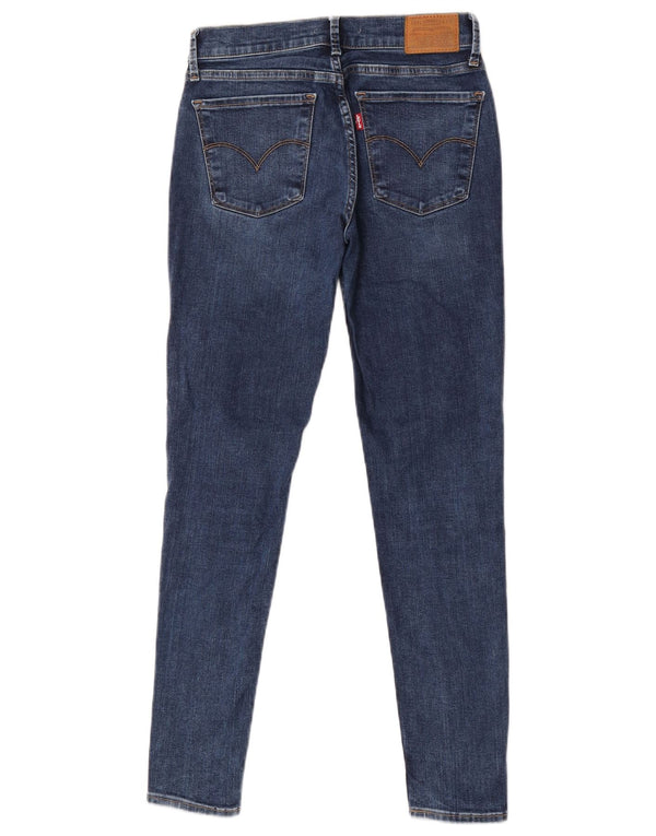 Levi's Womens 710 Super Skinny Jeans W27 L28 Blue Cotton