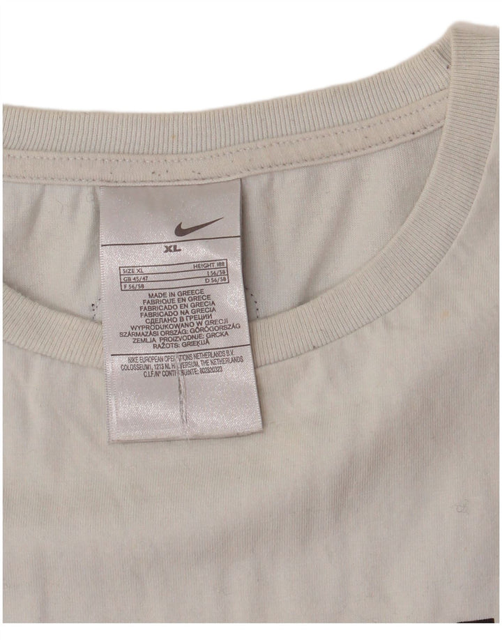 Ανδρικό γραφικό γιλέκο Nike XL White Cotton Sports