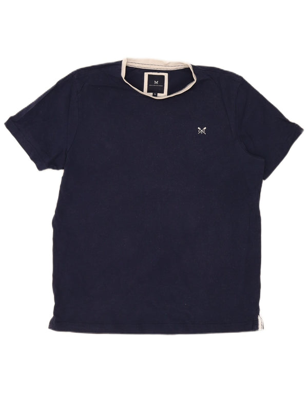 Ανδρικό T-shirt Crew Clothing Top Large Navy Blue από βαμβάκι