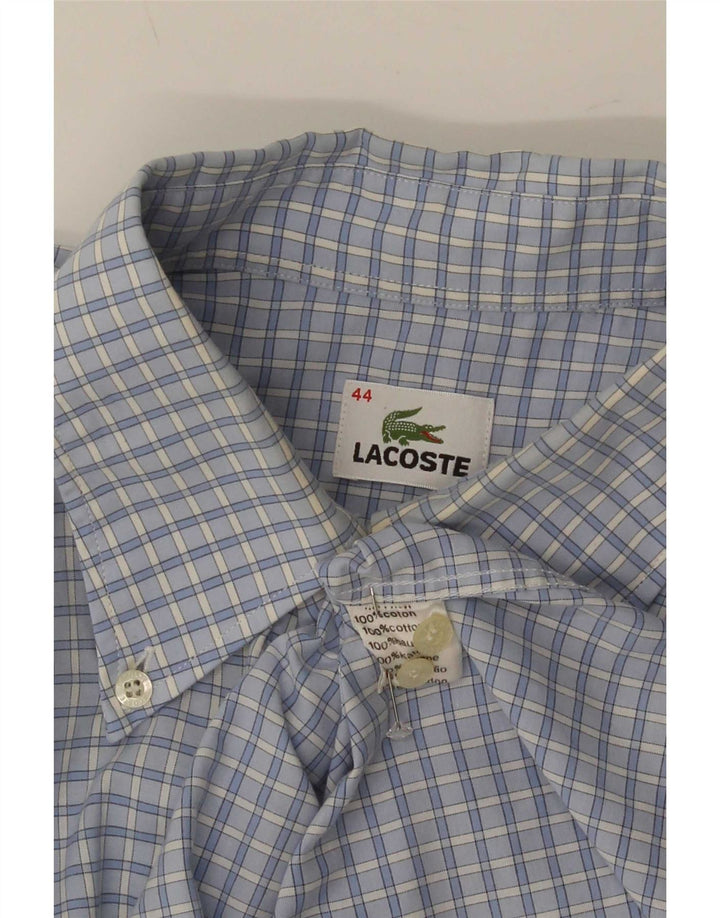 Ανδρικό πουκάμισο Lacoste νούμερο 44 XL Μπλε βαμβακερό Gingham