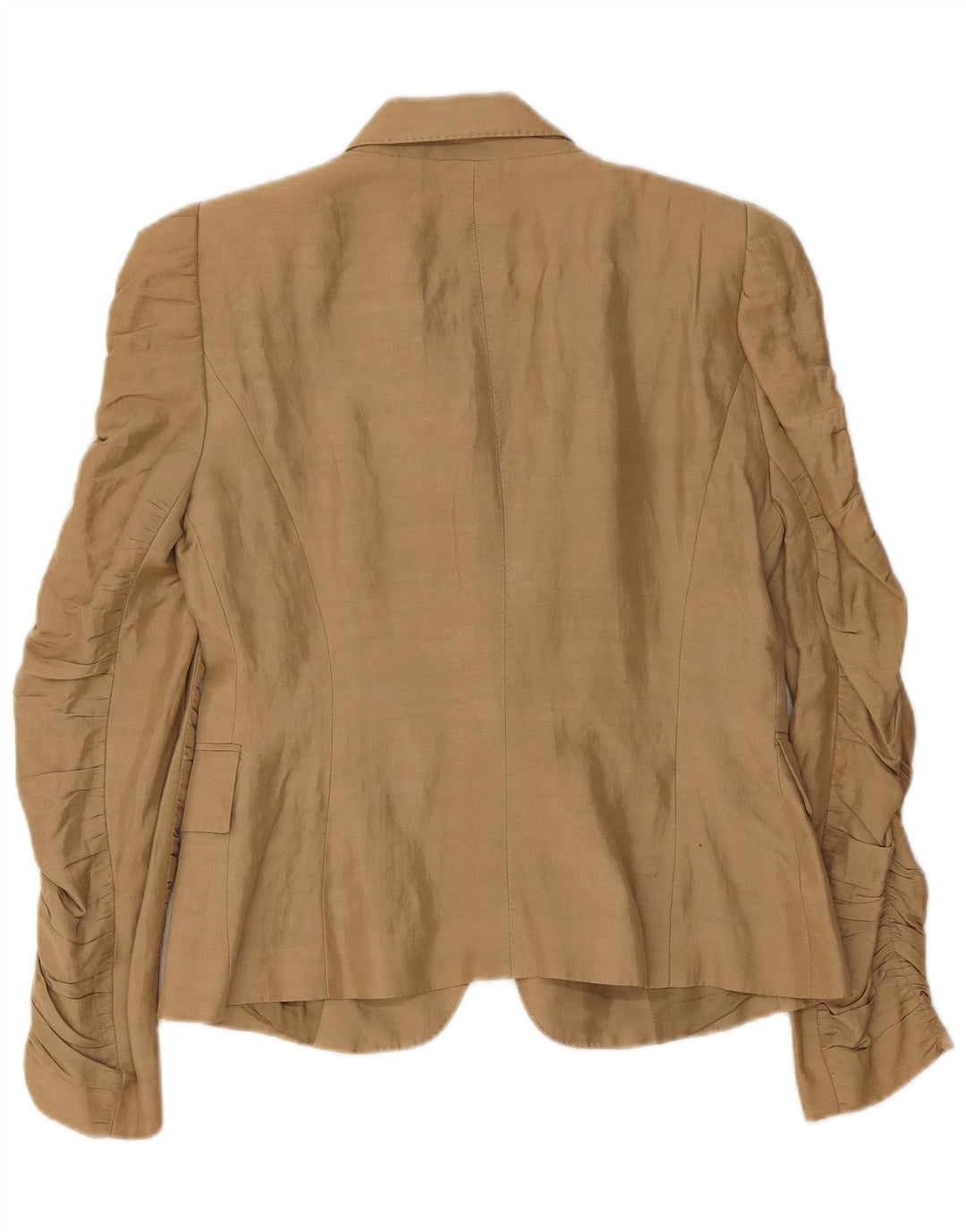 Zara Γυναικείο Μπουφάν 1 Κουμπί Blazer UK 12 Medium Beige