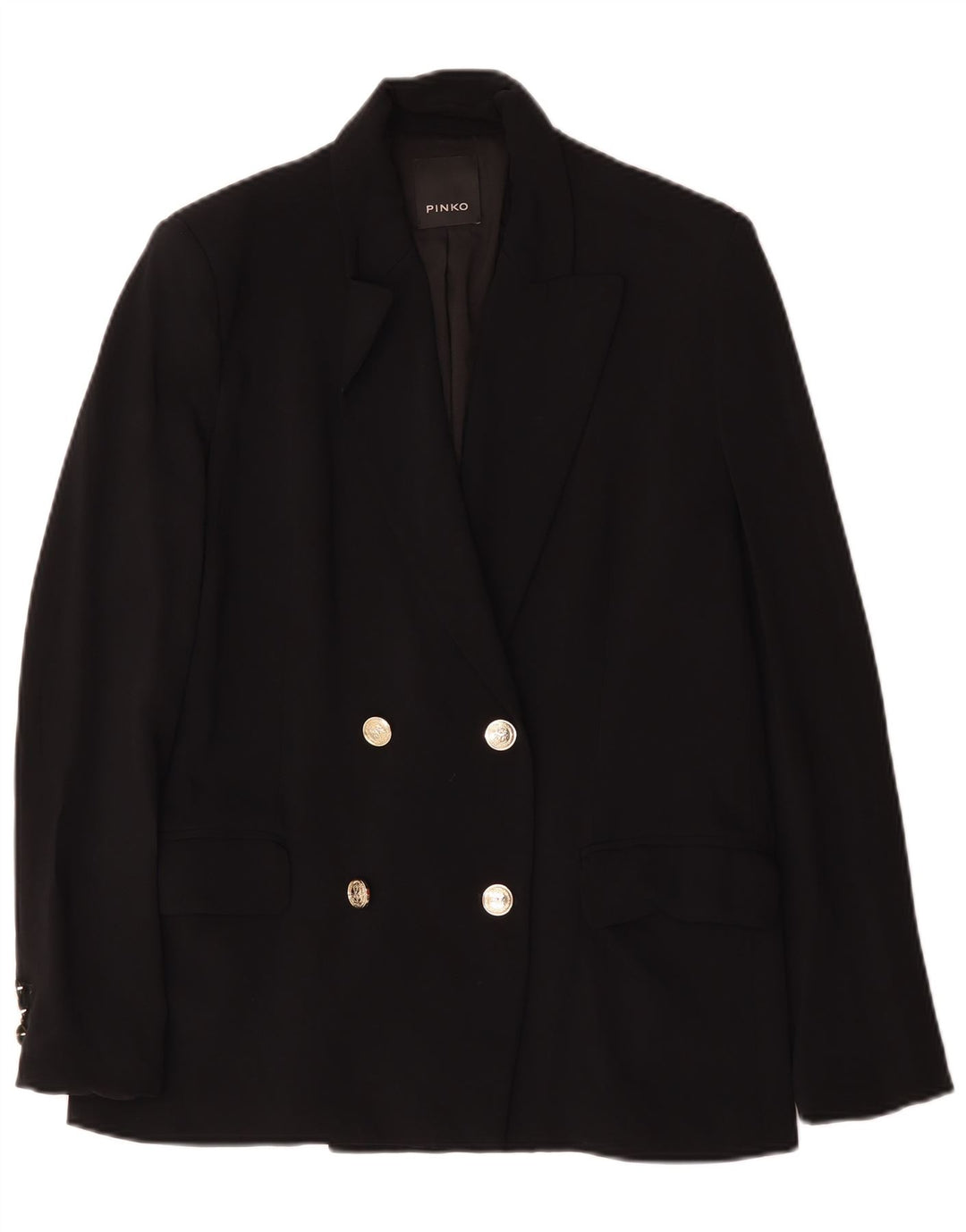 Pinko Γυναικείο μπουφάν Blazer με διπλό στήθος IT 42 μεσαίο μαύρο πολυεστέρα