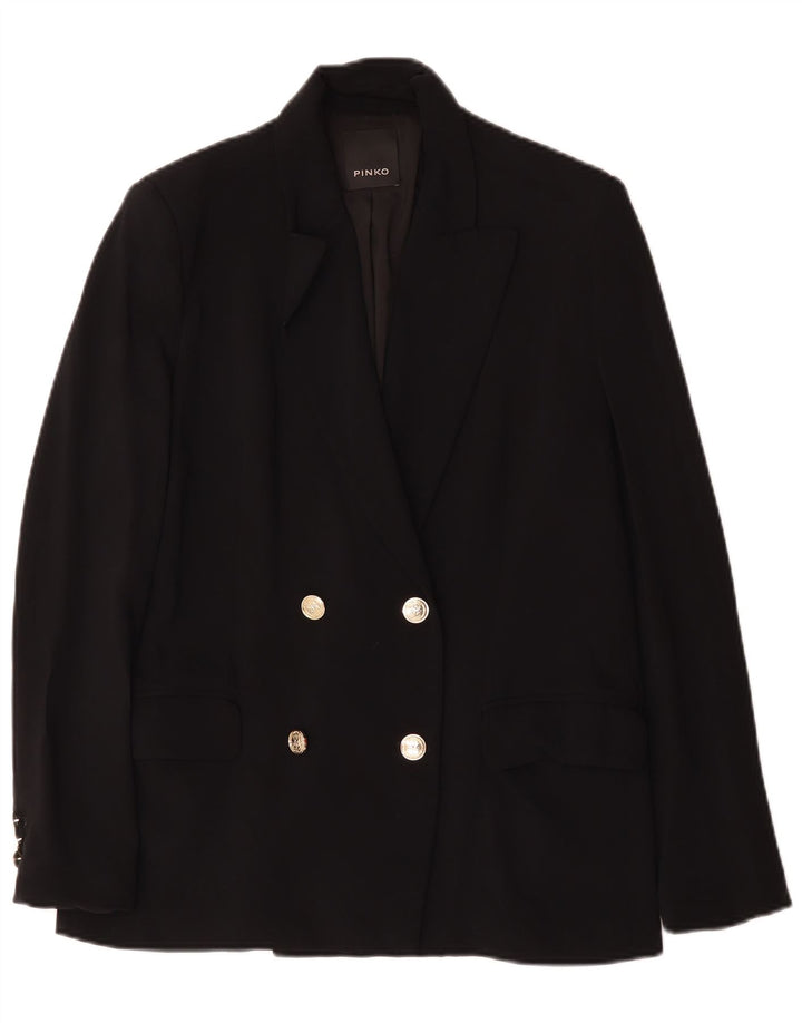 Pinko Γυναικείο μπουφάν Blazer με διπλό στήθος IT 42 μεσαίο μαύρο πολυεστέρα