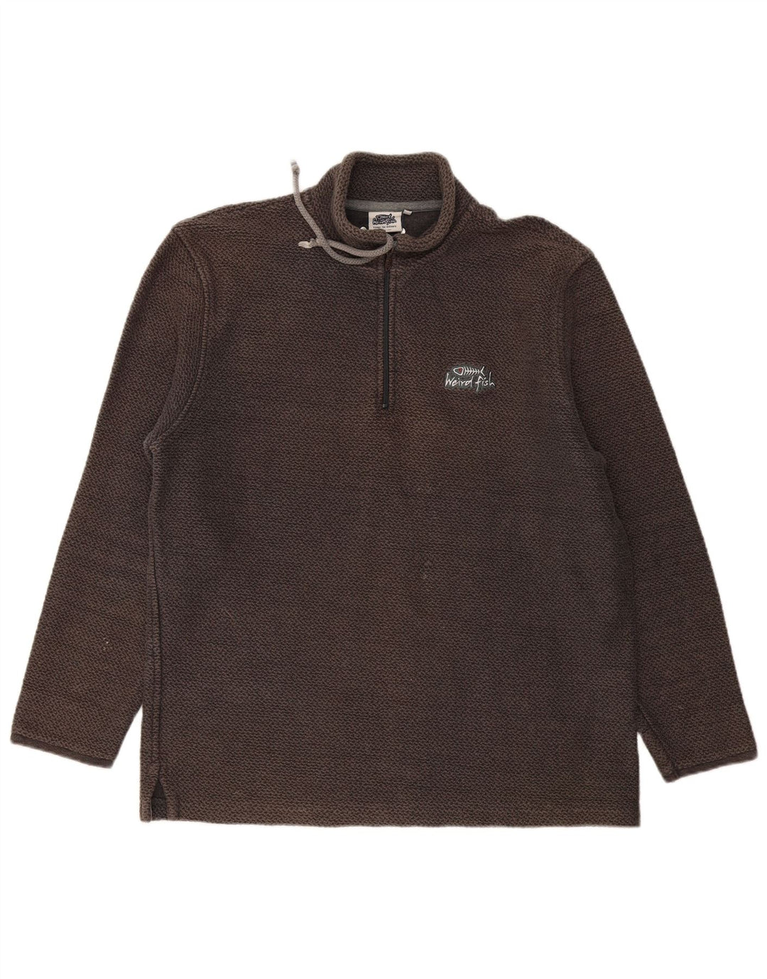 Ανδρικό φούτερ Weird Fish με φερμουάρ Jumper XL Γκρι βαμβακερό