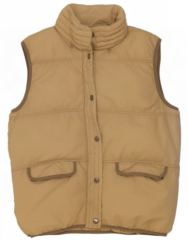 Νέο Penny Womens Gilet Gilet UK 14 Large Beige Nylon