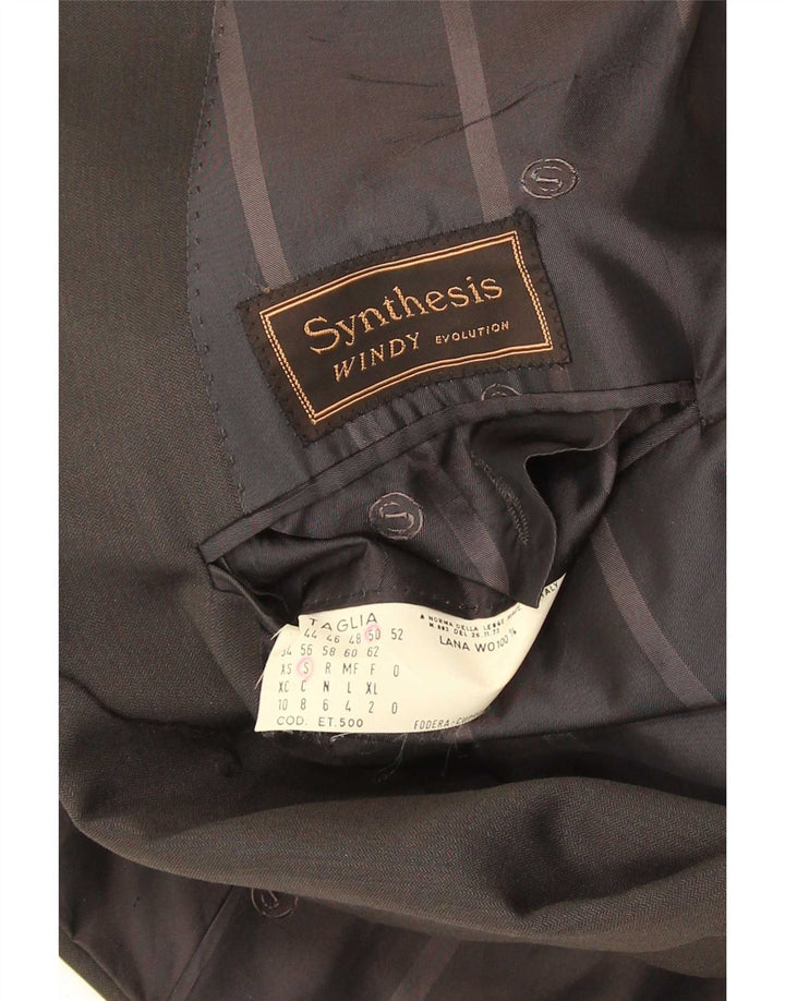 Vintage Ανδρικό Σακάκι Μπλέιζερ με Διπλό στήθος IT 50 Large Grey Wool