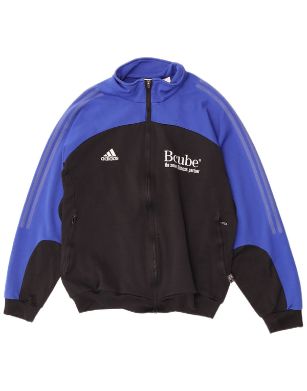 Ανδρική φόρμα γυμναστικής Adidas Top Jacket UK 44/46 Large Black Colourblock