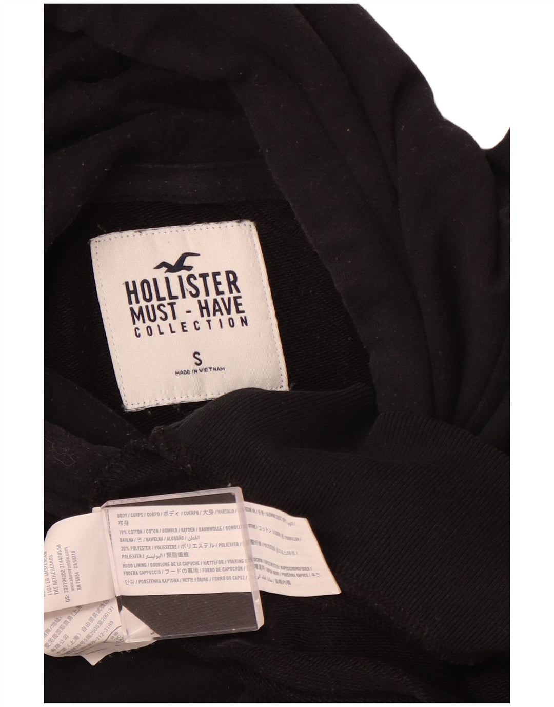HOLLISTER Ανδρικό Hoodie Jumper Μικρό Βαμβακερό