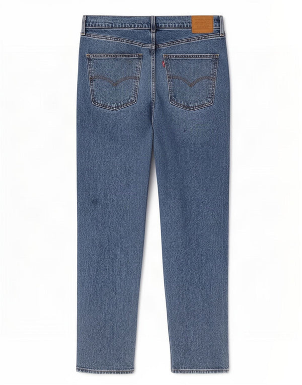 Ανδρικό ψηλόμεσο τζιν Levi's Slim ίσιο W32 L29 Μπλε βαμβακερό