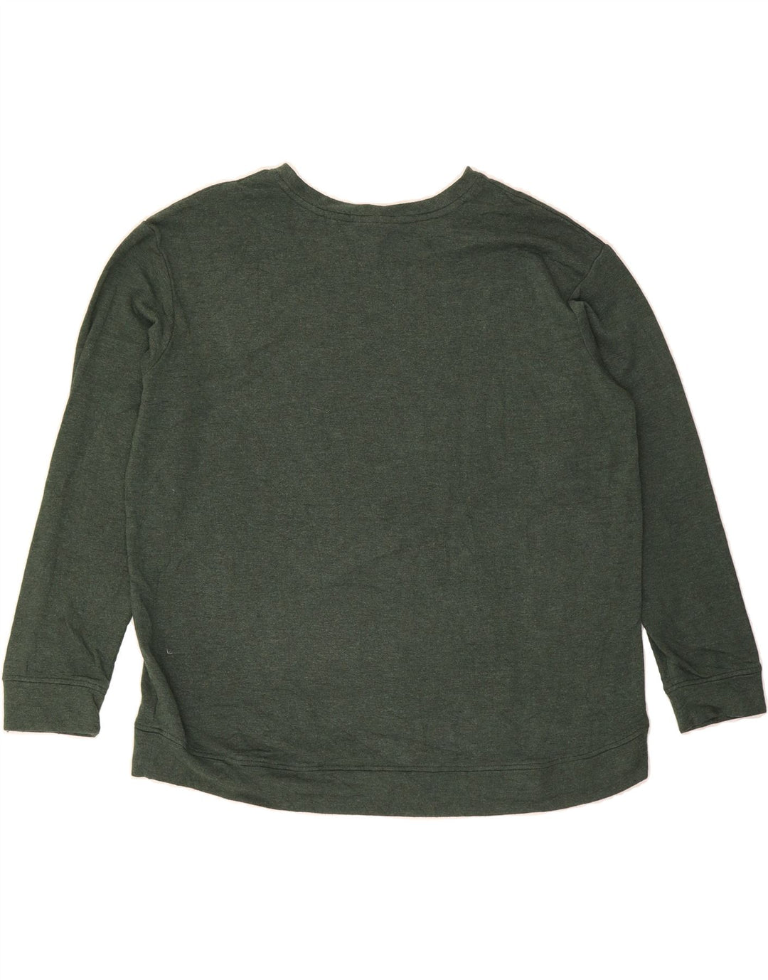 ORVIS Womens Oversized Sweatshirt Jumper UK 18 XL Green Modal Vintage Orvis and Second-Hand Orvis from Messina Hembry 
