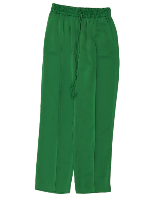 Zara Γυναικείο ίσιο casual παντελόνι Small W26 L28 Green Polyester