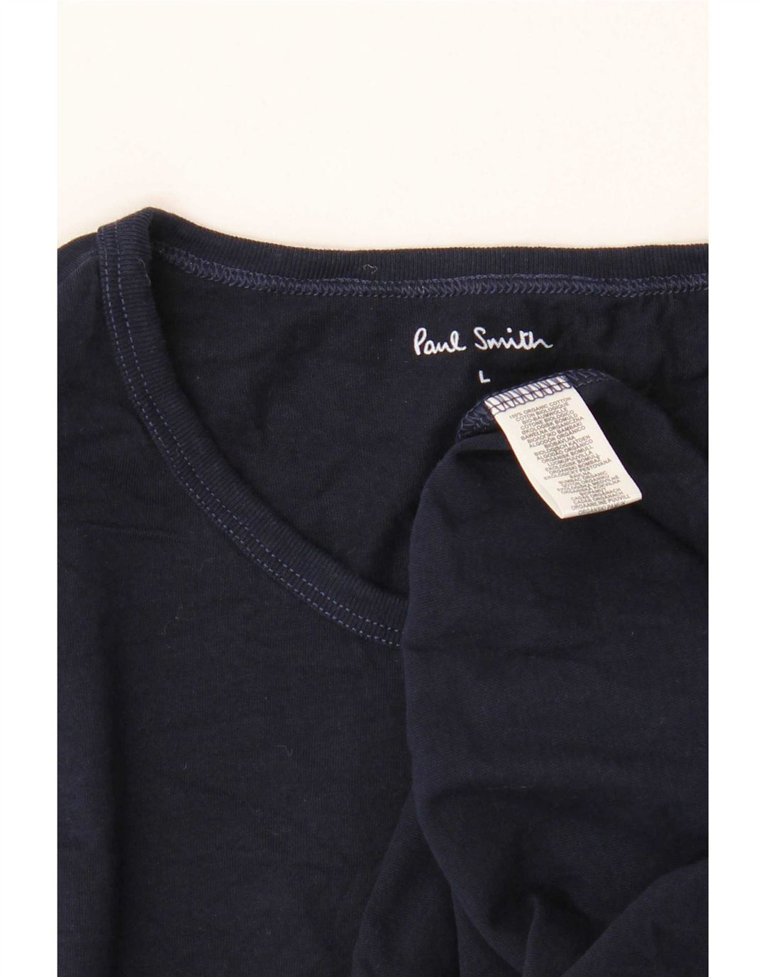 Paul Smith Ανδρικό T-Shirt Top Large Navy Blue από βαμβάκι