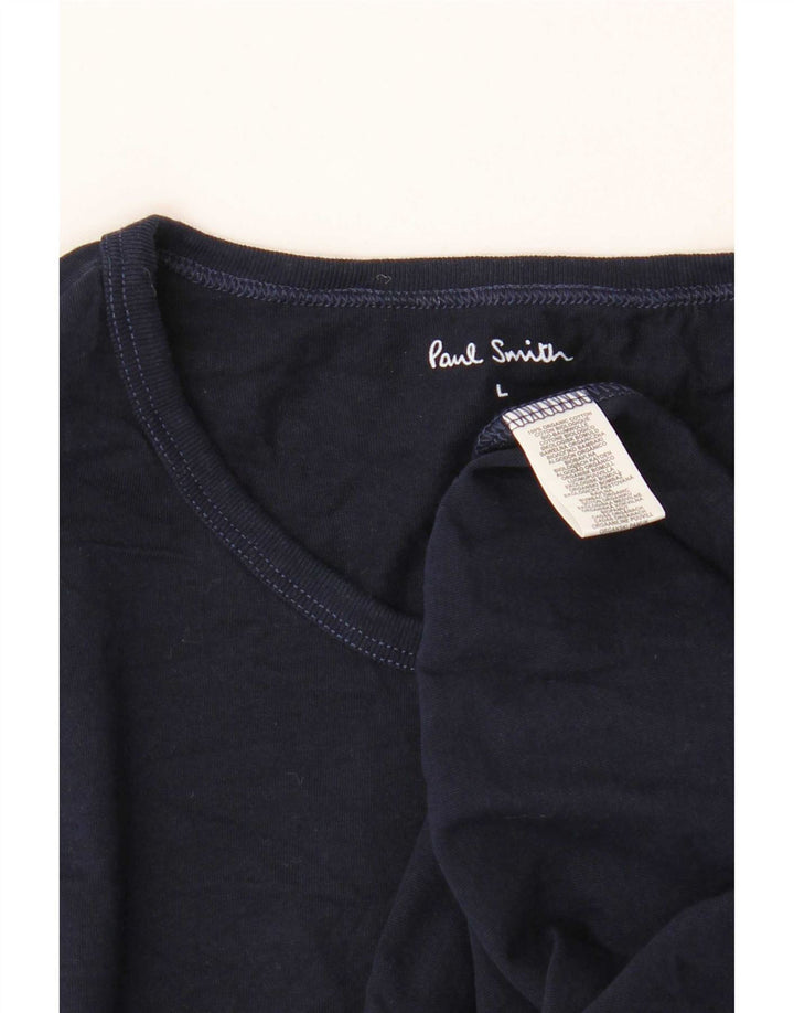 Paul Smith Ανδρικό T-Shirt Top Large Navy Blue από βαμβάκι