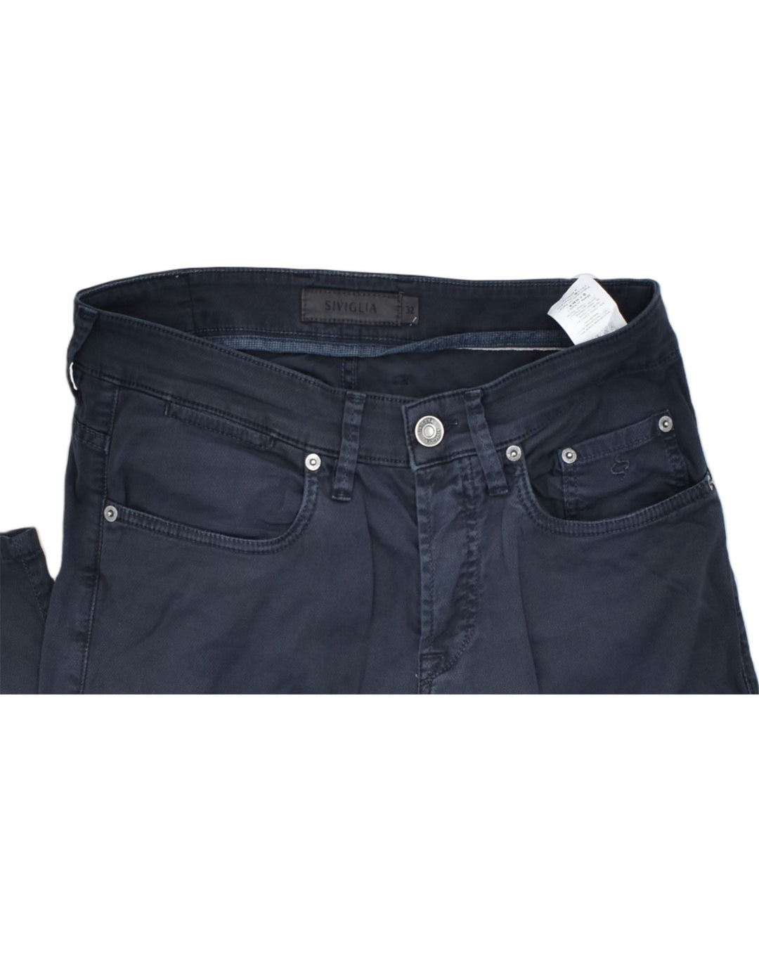 SIVIGLIA Womens Slim Jeans W32 L31 Navy Blue Cotton | Vintage | Thrift | Second-Hand | Used Clothing | Messina Hembry 