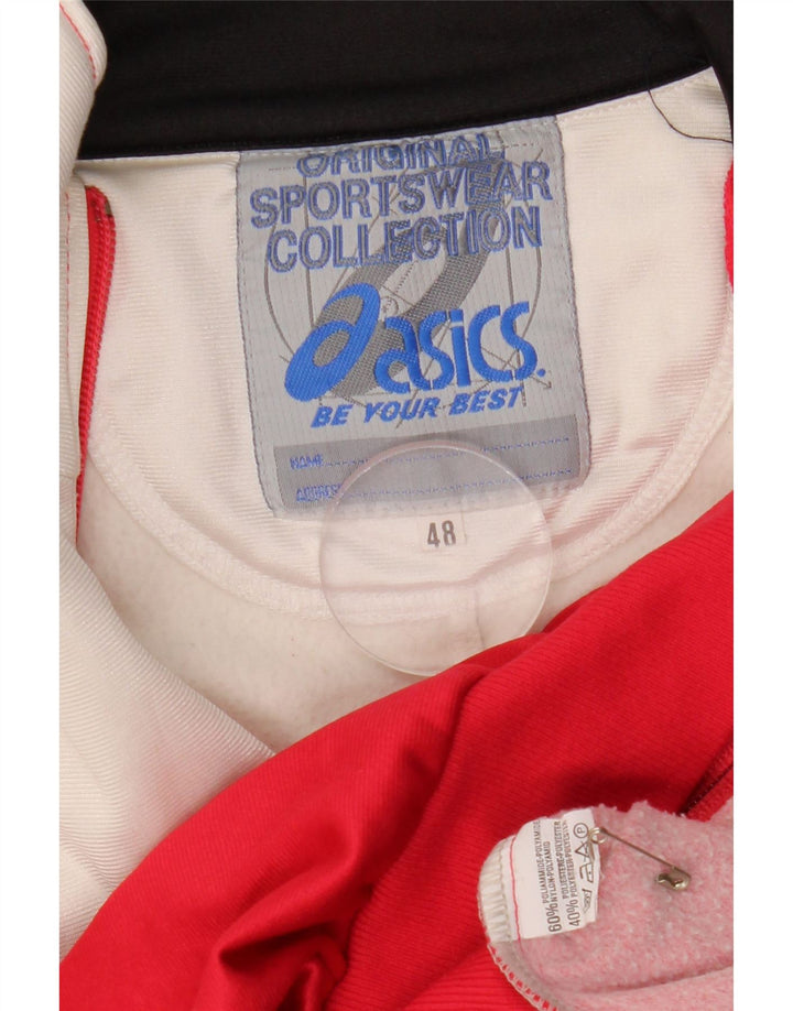 Ανδρική φόρμα γραφικών Asics Top Jacket IT 48 Medium Red Colorblock Nylon