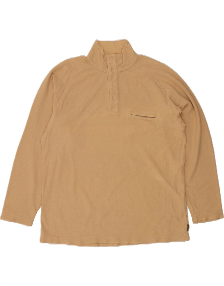 TIMBERLAND Mens Oversized T-Shirt Top Long Sleeve Medium Beige Cotton Vintage Timberland and Second-Hand Timberland from Messina Hembry 
