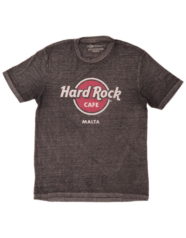 Hard Rock Cafe Ανδρικό T-Shirt γραφικό Malta Top Medium Grey Cotton