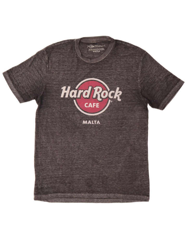 Hard Rock Cafe Ανδρικό T-Shirt γραφικό Malta Top Medium Grey Cotton