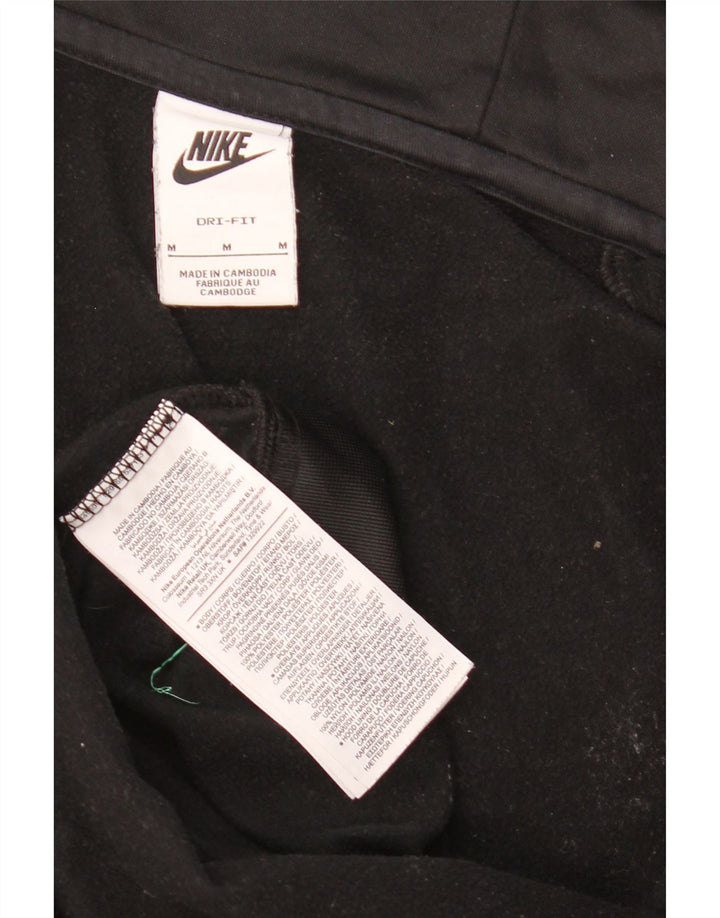 Ανδρικό πουλόβερ Nike με φερμουάρ Dri Fit, μεσαίο μαύρο πολυεστέρα